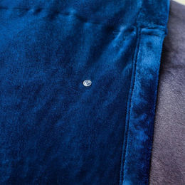 QHP Halsteil Fluff Fleece Blau Größe M – Bild 1 von 3
