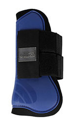 QHP Hartschalen-Gamaschen vorne innen aus Neopren für Shetty in Navy Blau – Bild 1 von 3