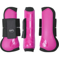 Produktbild von QHP Hartschalen-Gamaschen vorne innen aus Neopren mit Klettverschluss in Shetty und Fuchsia