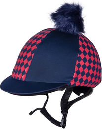 QHP Helmhaube Omaha Überzug für Reithelm aus Polyester Unisex – Bild 1 von 3