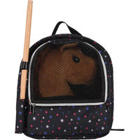Produktbild von QHP Hobby Horse Rucksack aus Stoff in Schwarz für Erwachsene und Kinder