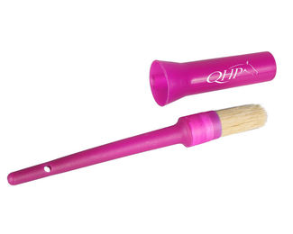 QHP Hufpinsel aus Kunststoff mit Kappe in Rosa – Bild 1 von 2