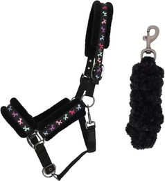 QHP Isalyn Unicorn Dream Halfter-Set mit Longiergurt für Mini Shetlandsponys – Bild 1 von 1