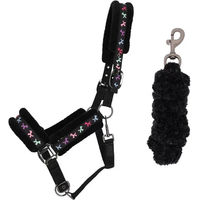 Produktbild von QHP Isalyn Unicorn Dream Halfter-Set mit Longiergurt für Mini Shetlandsponys