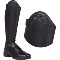 Produktbild von QHP Jaimy Sparkle Reitstiefel für Damen aus Kunstleder Schwarz Größe 37-40
