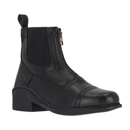 Produktbild von QHP Jakarta Junior Reitstiefel für Kinder aus Leder in Schwarz