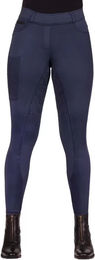 Produktbild von QHP Jorine Reithose Damen Leggings Full Grip Blau Größe 36