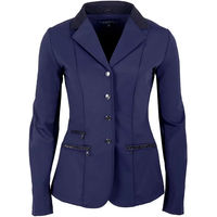 Produktbild von QHP Juliet Turnierjacke Damen aus Nylon in Schwarz und Blau