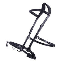 Produktbild von QHP Kappzaum aus Leder für Warmblut in Schwarz