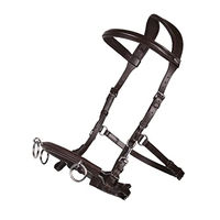 Produktbild von QHP Kappzaum aus Leder in Braun für Ponys