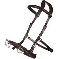 Produktbild von QHP Kappzaum aus Leder in Braun für Warmblut