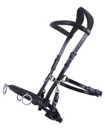 Produktbild von QHP Kappzaum aus Leder in Schwarz