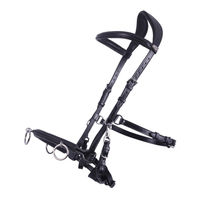 Produktbild von QHP Kappzaum aus Leder in Schwarz