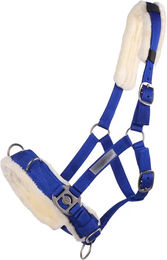 QHP Kappzaum für Ponys aus Kunststoff in Blau – Bild 1 von 2