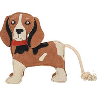 Produktbild von QHP Kauspielzeug Stable Buddy aus Leder in Braun für Hunde