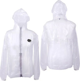 QHP Kids Regenjacke aus transparentem Kunststoff für 12 Jahre – Bild 1 von 3