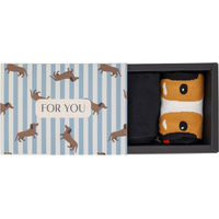 Produktbild von QHP Kniestrümpfe Stable Buddy Geschenkbox aus Nylon in Schwarz Größe 39-42 (2er-Pack)
