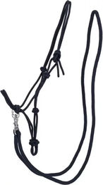 QHP Knotenhalfter Color mit Zügel für Pferde in Navy Blau für Ponys aus Polyester – Bild 1 von 4