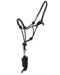 Produktbild von QHP Knotenhalfter Set aus Seil in Schwarz