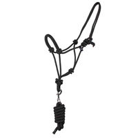 Produktbild von QHP Knotenhalfter Set aus Seil in Schwarz