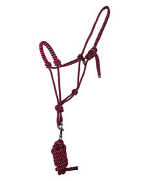 Produktbild von QHP Knotenhalfter Set Raspberry Rosa aus Seil