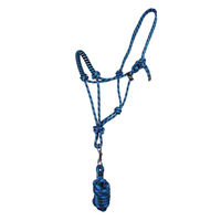Produktbild von QHP Knotenhalfter Set Victoria Blau aus Seil