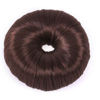 Produktbild von QHP Knotenring und Haarstrang für Damen aus Kunsthaar in Beige Blond oder Braun