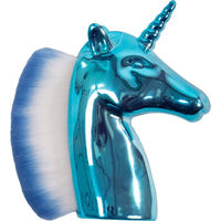 Produktbild von QHP Kopfbürste Unicorn für Pferde Blau Türkis aus Kunststoff