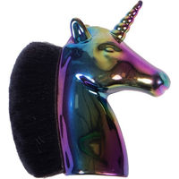 Produktbild von QHP Kopfbürste Unicorn für Pferde bunt aus Kunststoff