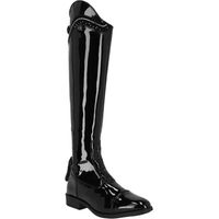 Produktbild von QHP Lamira Reitstiefel aus Leder für Kinder in Schwarz Größe 36