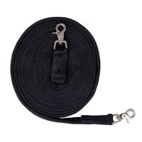 Produktbild von QHP Langzügel für Pferde aus Polyester in Schwarz 8 m