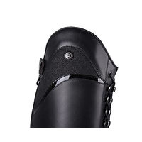 Produktbild von QHP Leder Reitstiefel Hailey Damen Schwarz Größe 39 EU Breit
