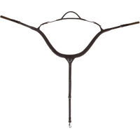 Produktbild von QHP Leder Vorderzeug mit Griff Schwarz für Warmblut