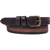 Produktbild von QHP Ledergürtel Unisex Braun 65 cm