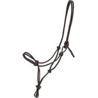 Produktbild von QHP Liberta Knotenhalfter aus Leder für Ponys in Braun oder Schwarz