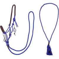 Produktbild von QHP Liberty Knotenhalfter Kombi für Shettys in Blau