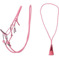 Produktbild von QHP Liberty Knotenhalfter Set für Ponys in Rosa