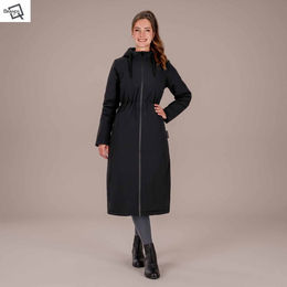 QHP Livora Reitmantel Damen Winterjacke wasserdicht Schwarz Größe 38 – Bild 1 von 1