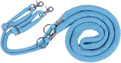 QHP Longierhilfe für Pferde aus Polyester in Blau Größe M – Bild 1 von 3
