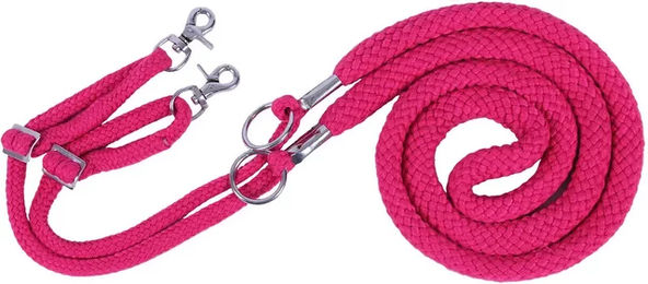 QHP Longierhilfe für Pferde aus Polyester in Rosa Größe M – Bild 1 von 2