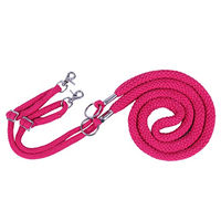 Produktbild von QHP Longierhilfszügel Seil mit Clips XL Fuchsia
