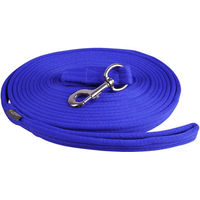 Produktbild von QHP Longierleine für Pferde aus Polyester in Blau 8m mit Tasche - 8 m