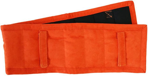 QHP Longierpad für Ponys aus Polyester mit Gurtschlaufen und Klettverschluss in Schwarz - 1 Stk. – Bild 1 von 4