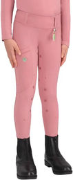 QHP Lucky Start Reitleggings Full Grip für Mädchen in Rosa – Bild 1 von 1
