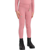 Produktbild von QHP Lucky Start Reitleggings Full Grip für Mädchen in Rosa
