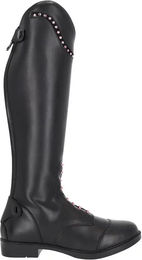 QHP Lucky Start Reitstiefel für Kinder in Schwarz oder Rosa Größe L aus Polyurethan – Bild 1 von 1