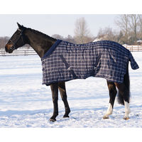 Produktbild von QHP Luxus Stallfleece Decke Blau 300g - 300 g