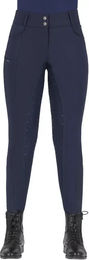 QHP Lymee Reithose Damen Softshell Full Grip Blau Größe 44 – Bild 1 von 9