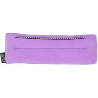 Produktbild von QHP Madelon Pad für Nasenriemen aus Polyester in Schwarz oder Lila für Warmblut
