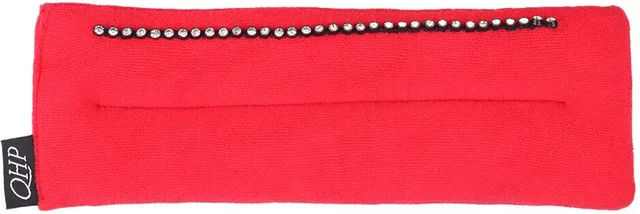 Produktbild von QHP Madelon Pad für Nasenriemen aus Polyester in Schwarz oder Rot Größe M